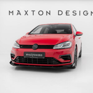 Maxton Design Передний сплиттер Street Pro + брызговики для Volkswagen Golf R / R-Line Mk7 Facelift