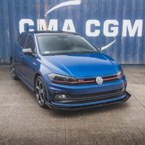 Maxton Design Передний сплиттер Street Pro + брызговики для Volkswagen Polo GTI Mk6