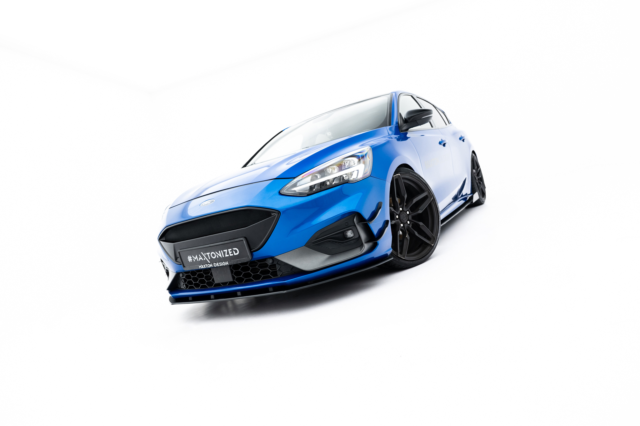 Maxton Design Передний сплиттер Street Pro для Ford Focus ST / ST-Line Mk4