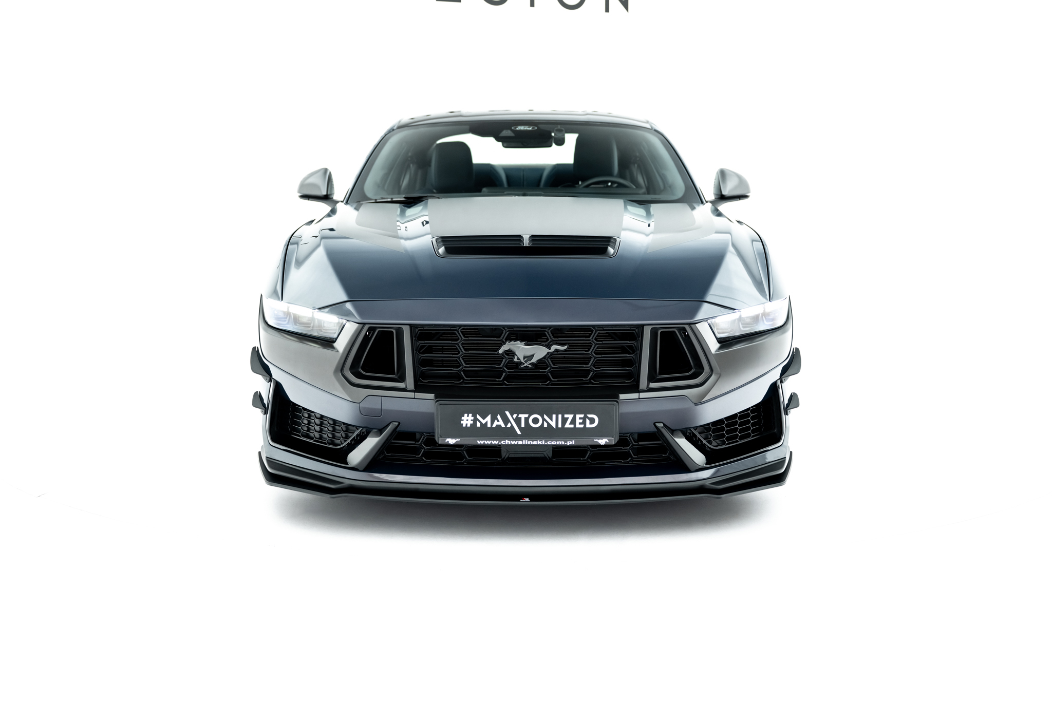 Maxton Design Передний сплиттер Street Pro для Ford Mustang Dark Horse Mk7 — изображение 3