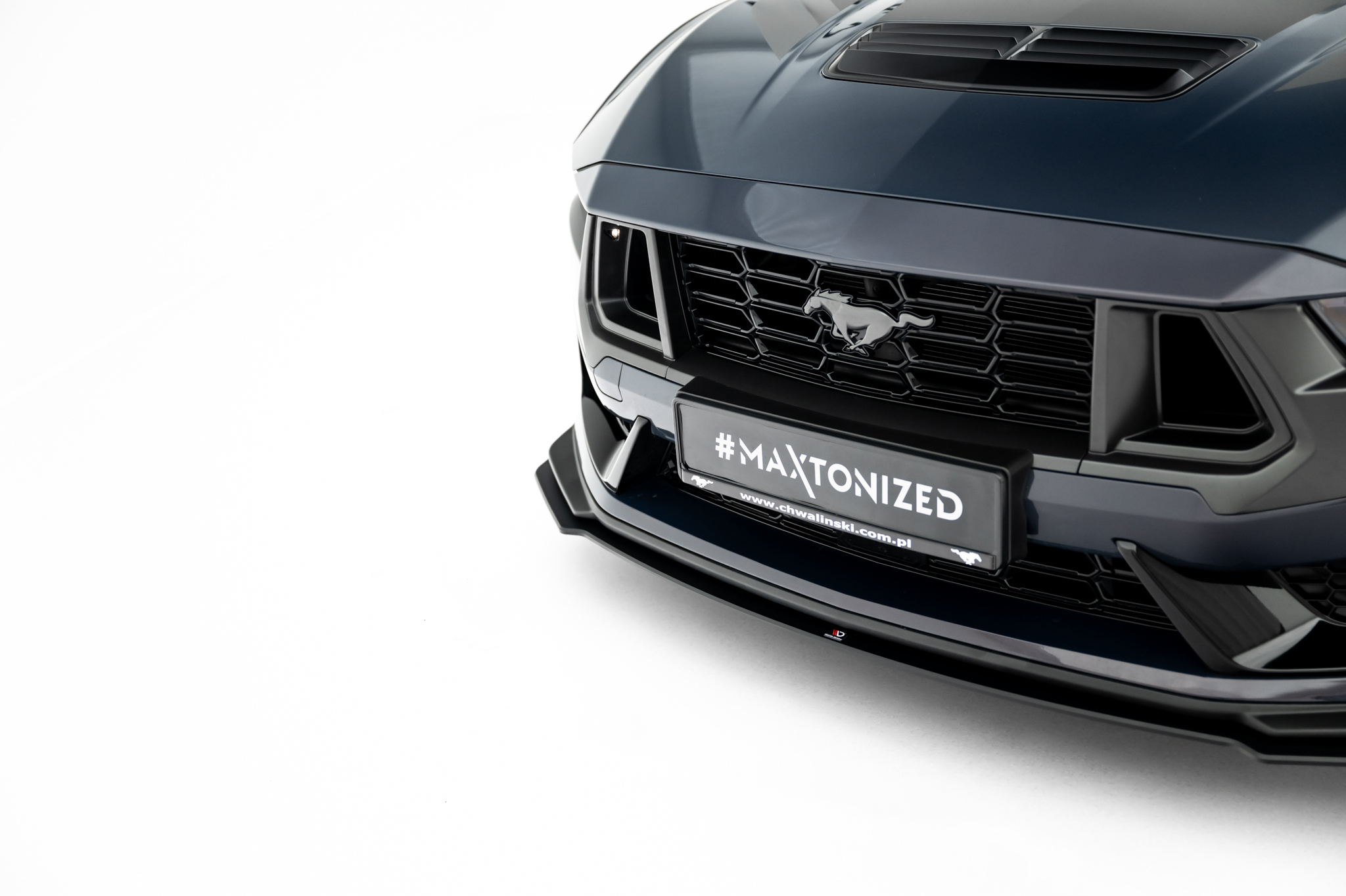 Maxton Design Передний сплиттер Street Pro для Ford Mustang Dark Horse Mk7 — изображение 4