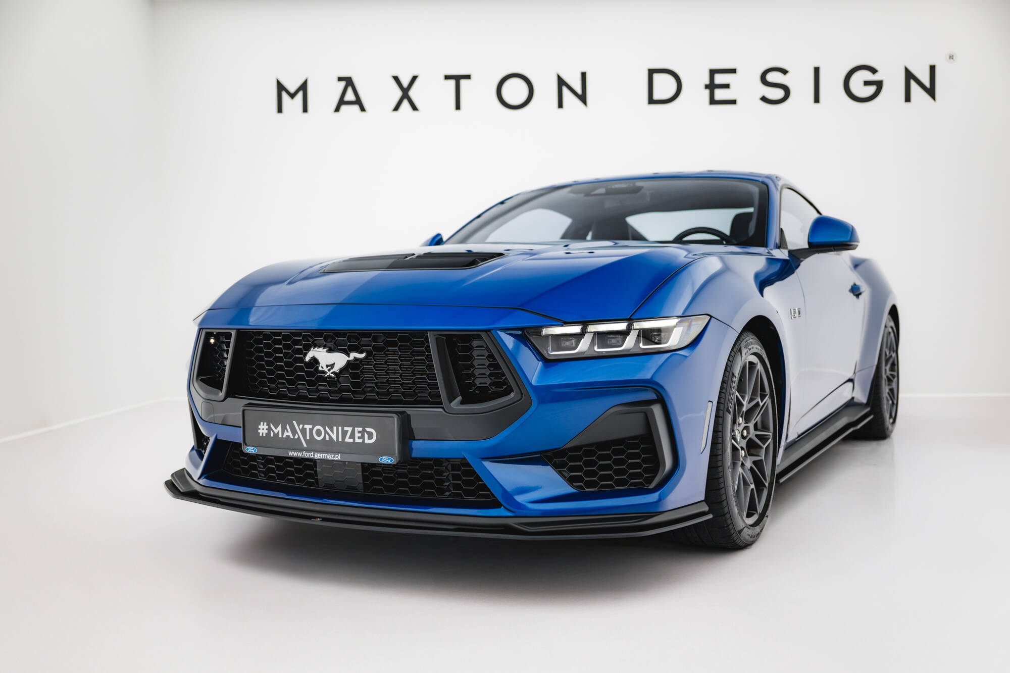 Maxton Design Передний сплиттер Street Pro для Ford Mustang GT Mk7