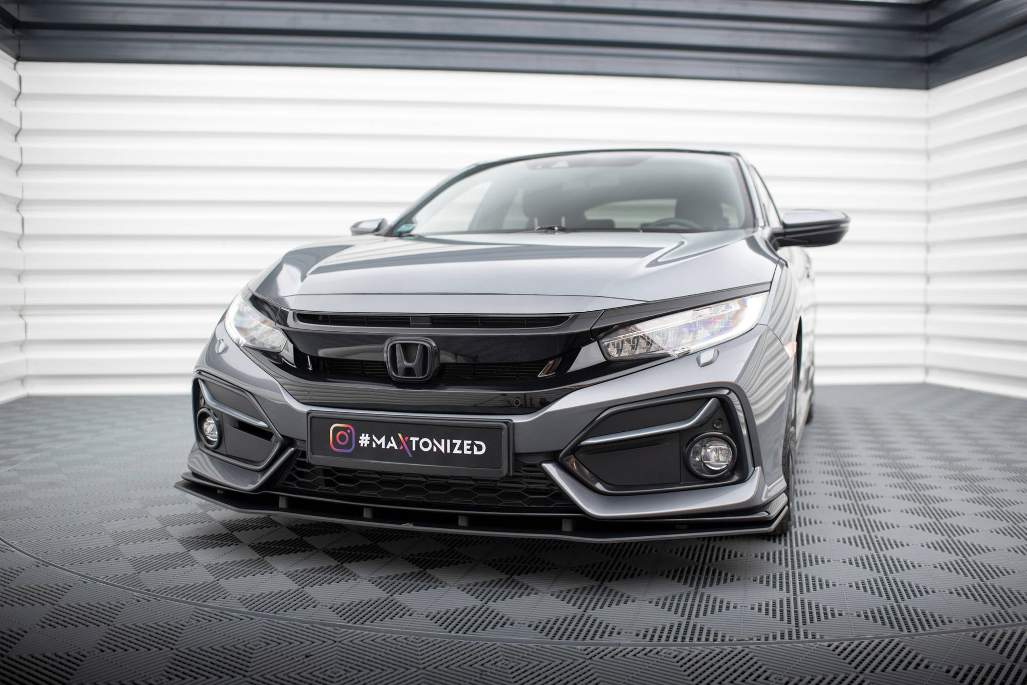Maxton Design Передний сплиттер Street Pro для Honda Civic Sport Mk 10