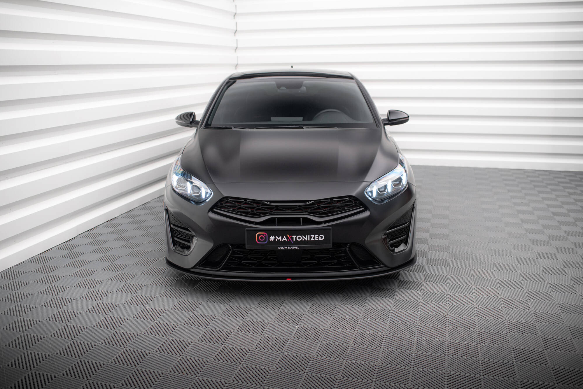 Maxton Design Передний сплиттер Street Pro для Kia Proceed GT Mk3 Facelift / Ceed GT / GT-Line Mk1 Facelift — изображение 2