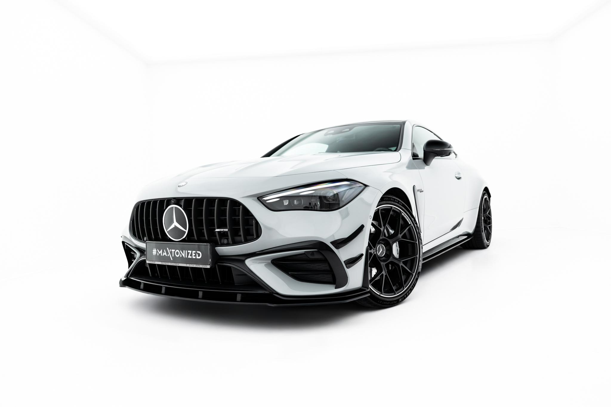 Maxton Design Передний сплиттер Street Pro для Mercedes-AMG CLE 53 Aero C236