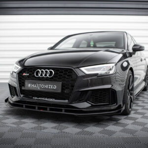 Maxton Design Передний сплиттер Street Pro V.1 + закрылки для Audi RS3 Sedan 8V Facelift