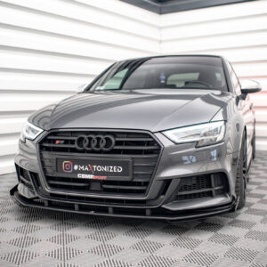 Maxton Design Передний сплиттер Street Pro V.1 + накладки на крылья для Audi S3 / A3 S-Line Sportback 8V Facelift