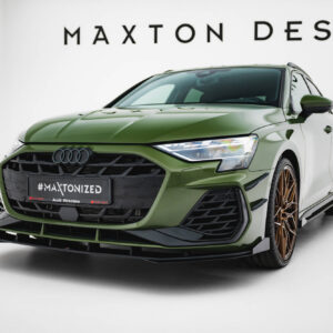 Maxton Design Передний сплиттер Street Pro V.1 + накладки на крылья для Audi S3 Sportback / A3 S-line Sportback 8Y Facelift