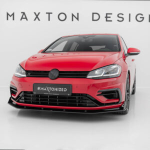 Maxton Design Передний сплиттер Street Pro V.2 для Volkswagen Golf R / R-Line Mk7 (рестайлинг)