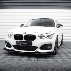Maxton Design Передний сплиттер Street Pro V.3 + брызговики для BMW 1 F20 M-Pack Facelift / M140i