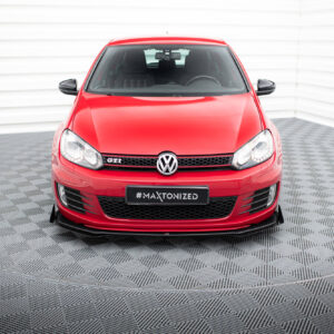 Maxton Design Передний сплиттер Street Pro V.3 + брызговики для Volkswagen Golf GTI Mk6