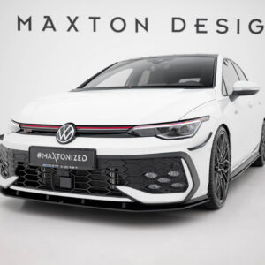Maxton Design Передний сплиттер Street Pro для Volkswagen Golf GTI / GTE / R-Line Mk8 Facelift