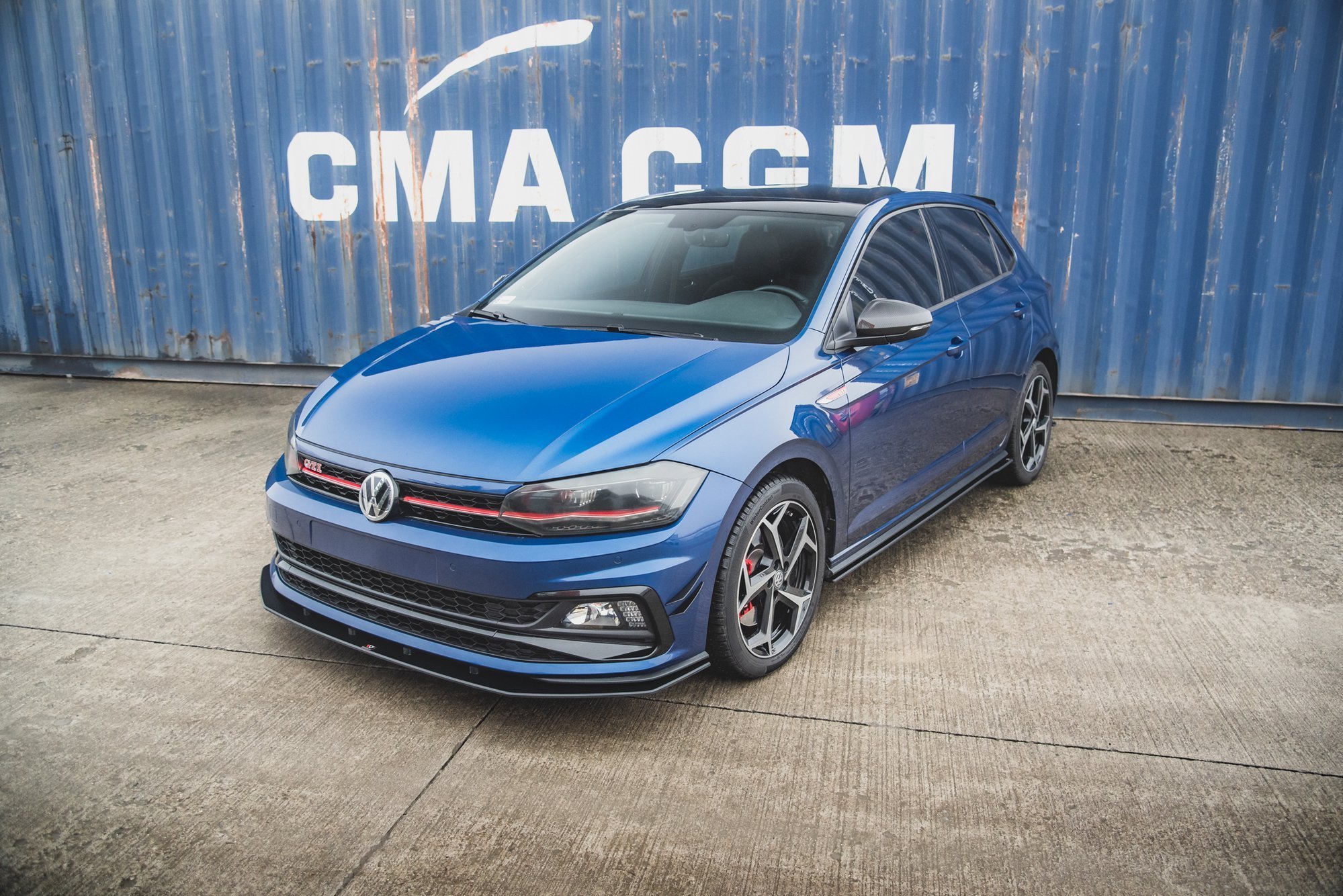 Maxton Design Передний сплиттер Street Pro для Volkswagen Polo GTI Mk6 — изображение 2