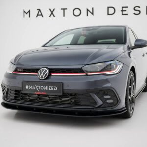 Maxton Design Передний сплиттер Street Pro для Volkswagen Polo GTI Mk6 Facelift