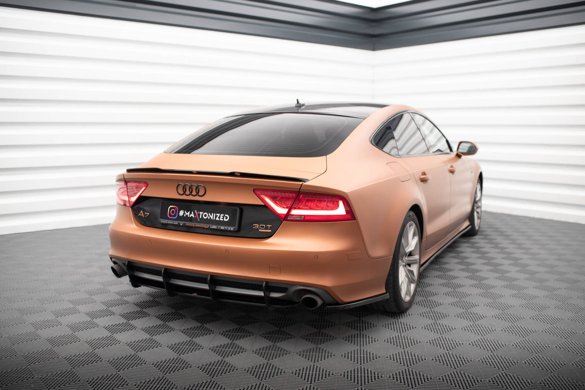 Maxton Design Задний диффузор Street Pro для Audi A7 S-Line C7 — изображение 2