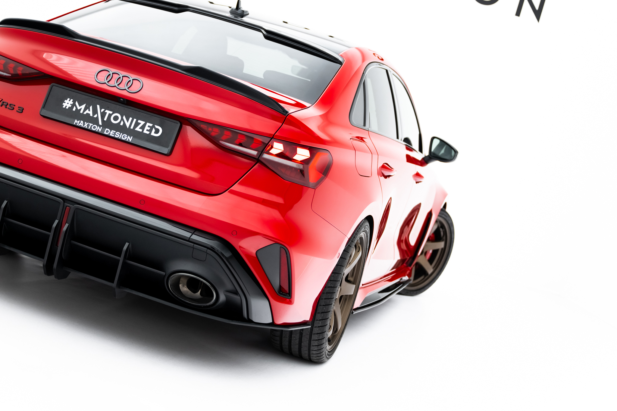 Maxton Design Задний диффузор Street Pro для Audi RS3 Sedan 8Y Facelift — изображение 3