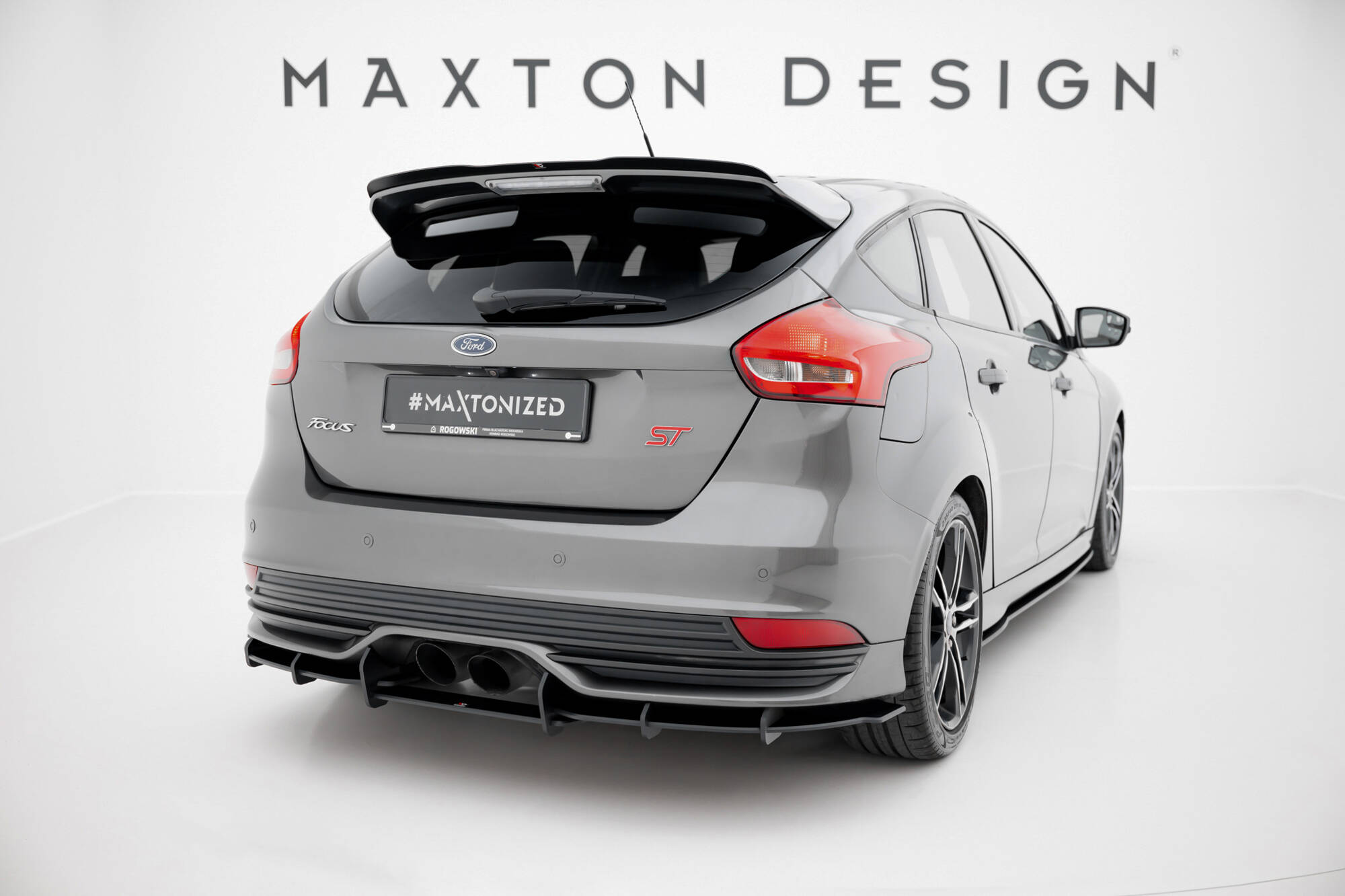 Maxton Design Задний диффузор Street Pro для Ford Focus ST Mk3 (рестайлинг)