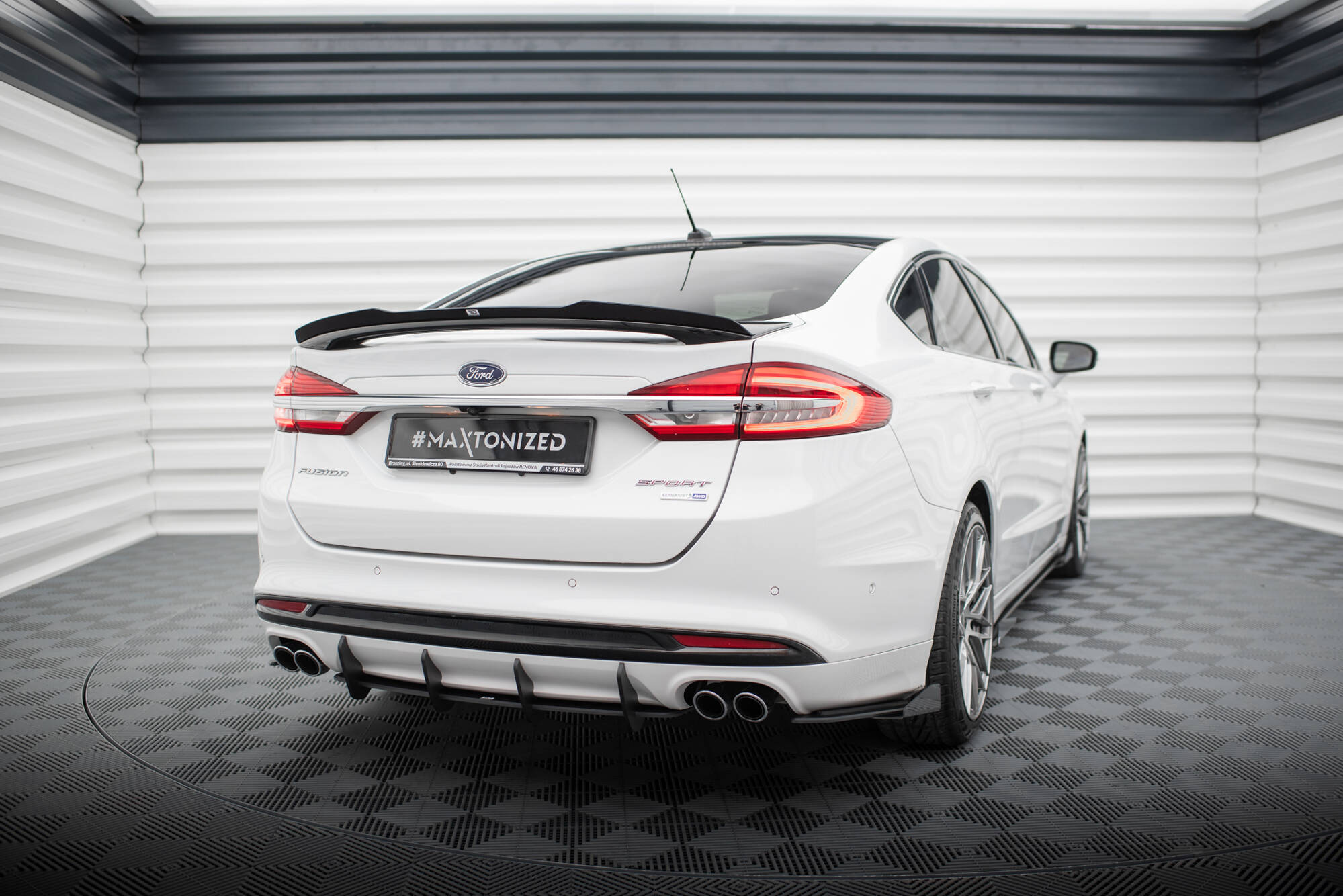 Maxton Design Задний диффузор Street Pro для Ford Mondeo Sport Mk5 Facelift / Fusion Sport Mk2 Facelift — изображение 2