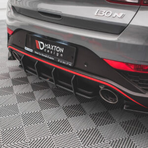 Maxton Design Задний диффузор Street Pro для Hyundai I30 N Hatchback Mk3 Facelift