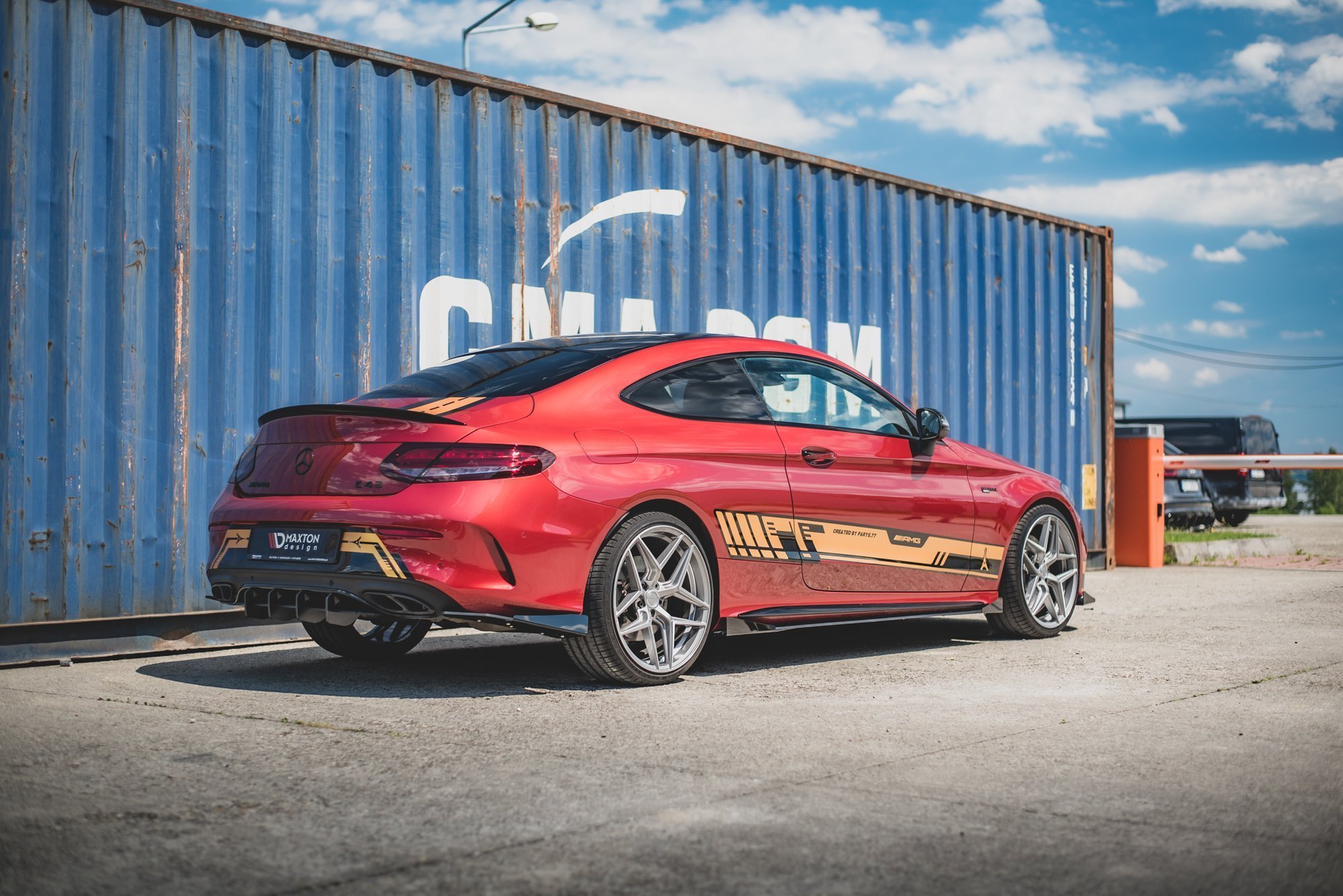 Maxton Design Задний диффузор Street Pro для Mercedes-AMG C43 Coupe C205