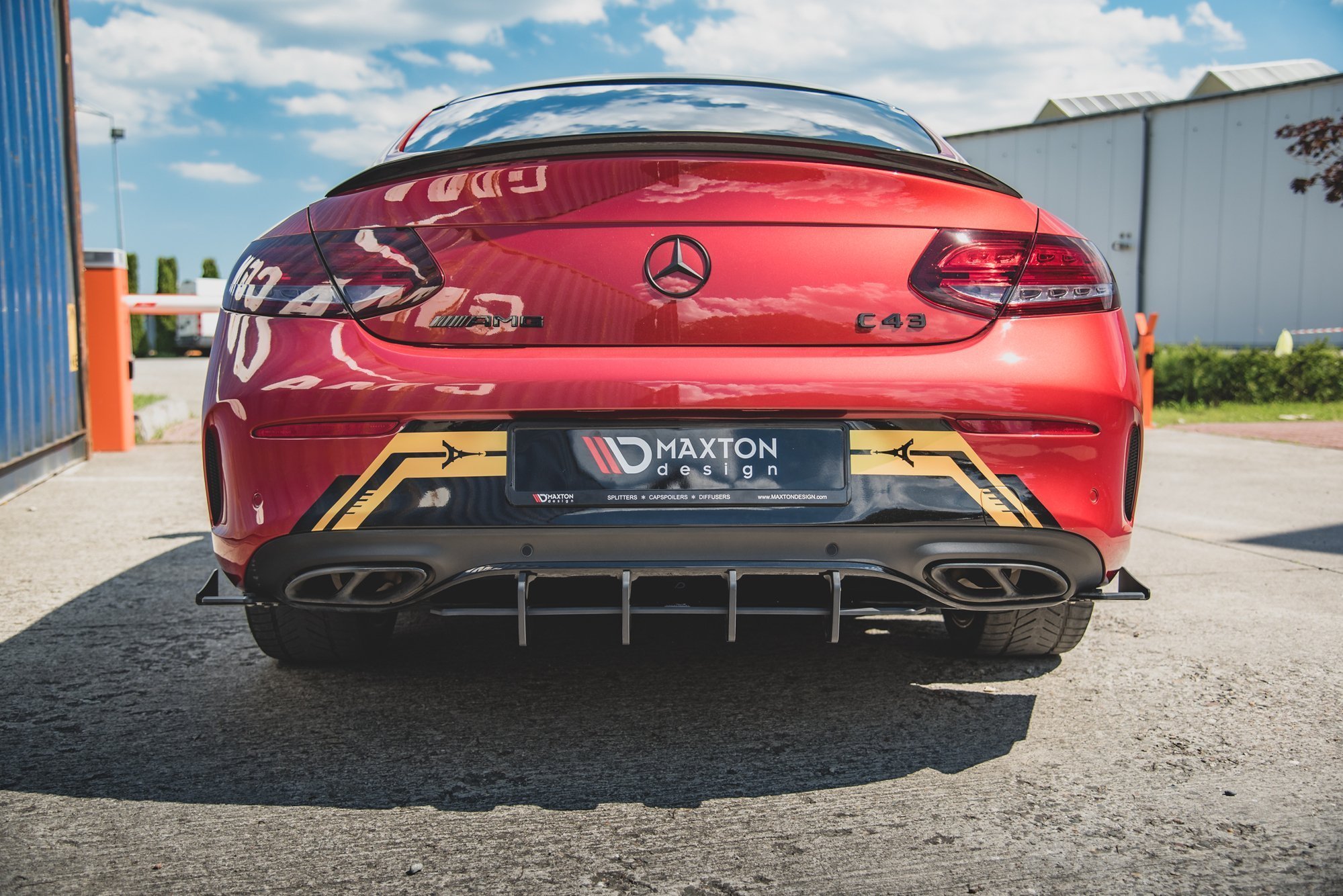 Maxton Design Задний диффузор Street Pro для Mercedes-AMG C43 Coupe C205 — изображение 3