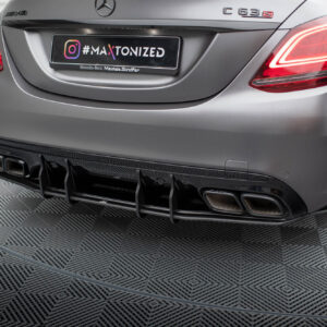 Maxton Design Задний диффузор Street Pro для Mercedes-AMG C63 Седан / Универсал W205 Фейслифт