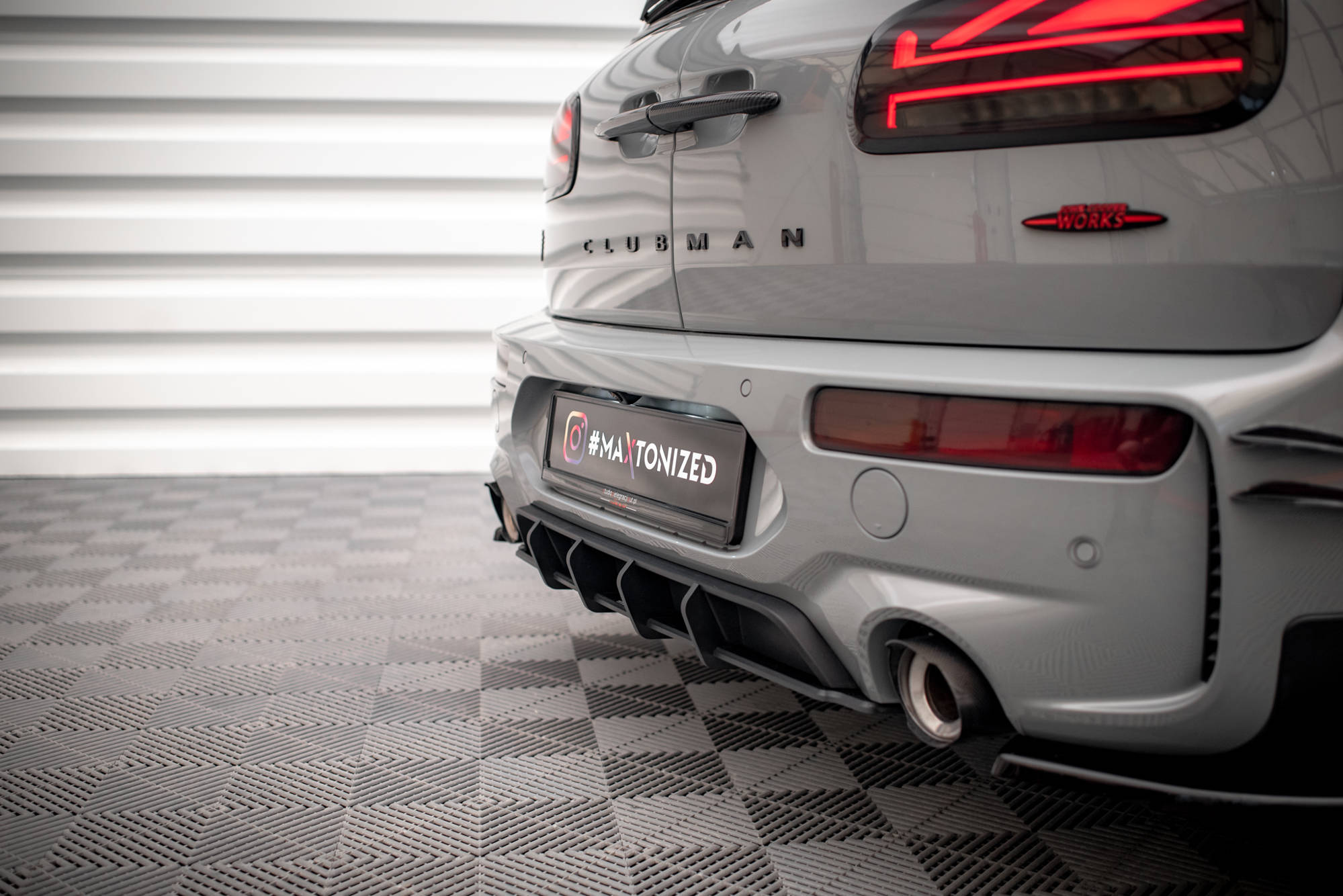 Maxton Design Задний диффузор Street Pro для Mini Cooper Clubman John Cooper Works F54 (рестайлинг). — изображение 2