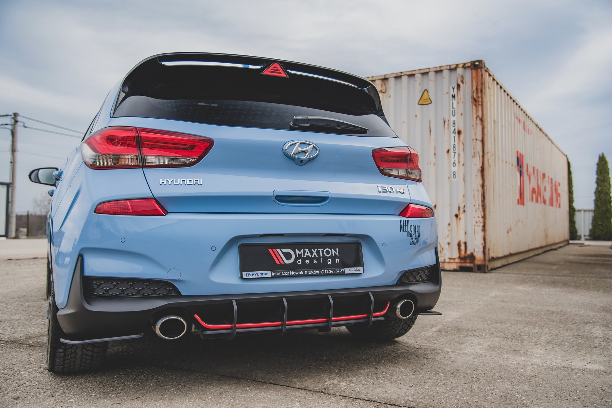 Maxton Design Задний диффузор Street Pro V.1 для Hyundai I30 N Mk3 Hatchback — изображение 2