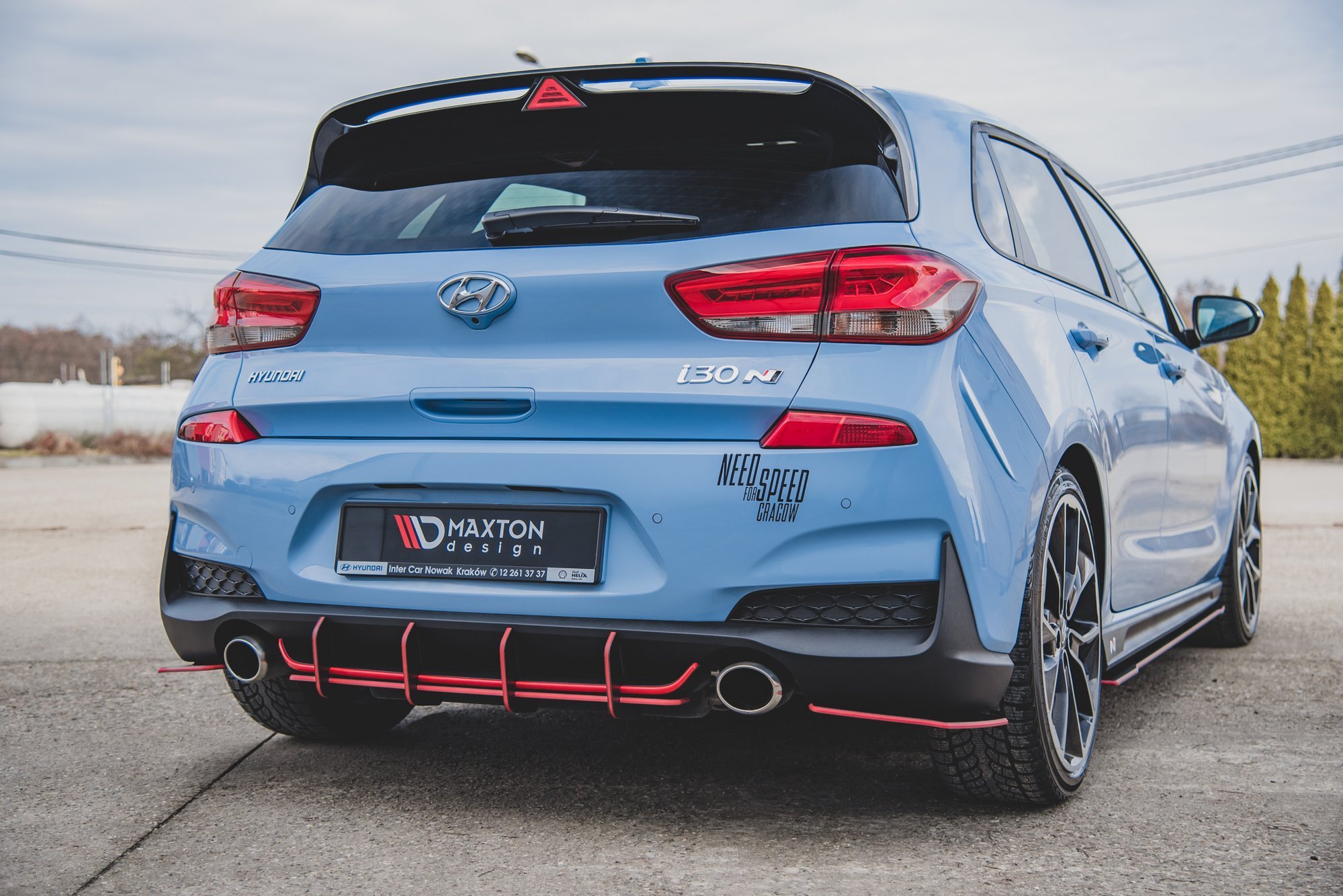 Maxton Design Задний диффузор Street Pro V.1 для Hyundai I30 N Mk3 Hatchback — изображение 7
