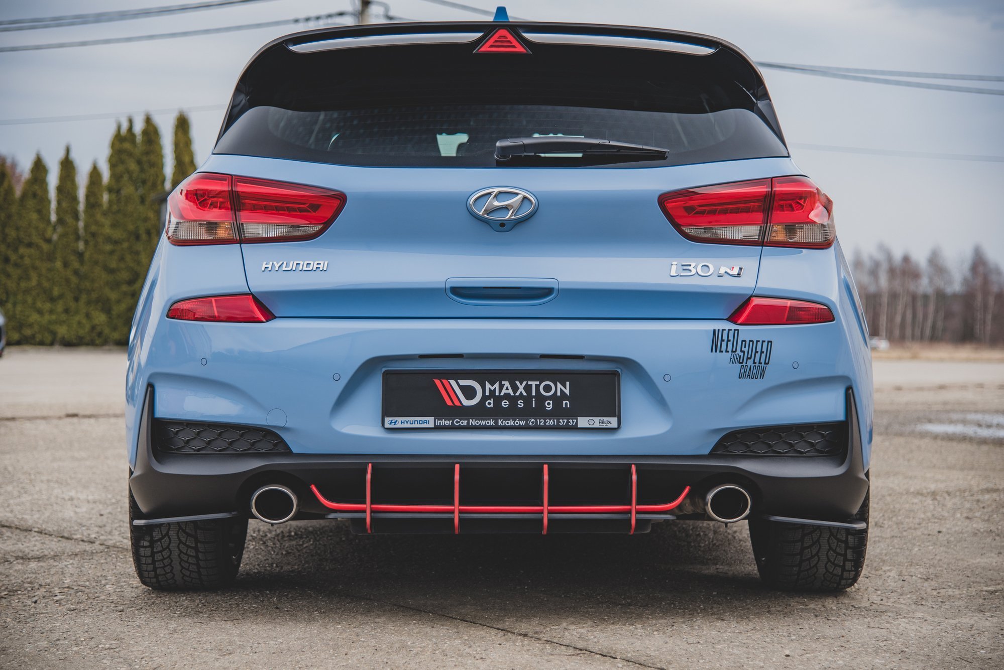 Maxton Design Задний диффузор Street Pro V.2 для Hyundai I30 N Mk3 Hatchback — изображение 8