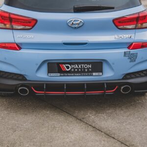 Maxton Design Задний диффузор Street Pro V.2 для Hyundai I30 N Mk3 Hatchback