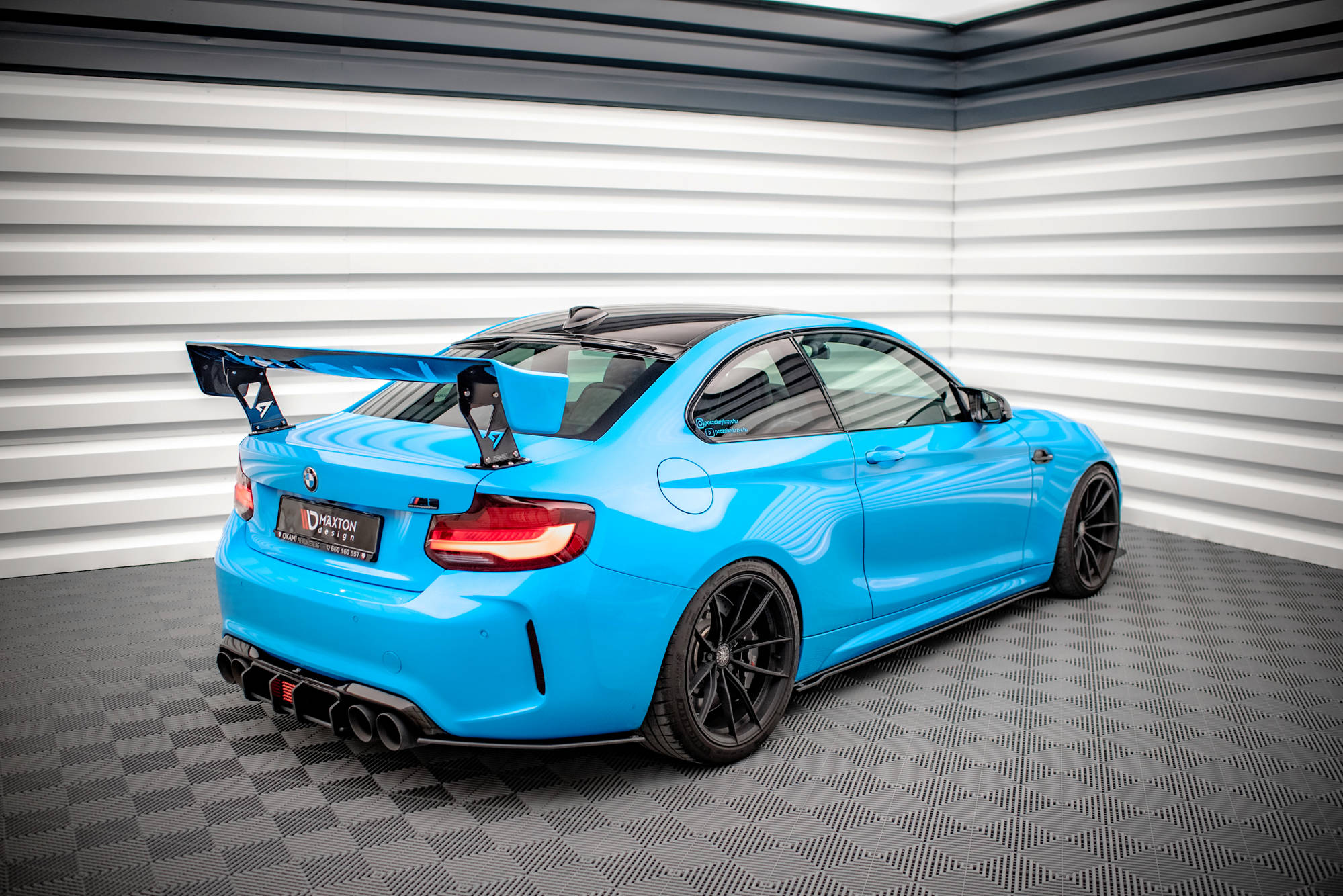 Maxton Design Задние боковые сплиттеры Street Pro для BMW M2 F87 — изображение 3