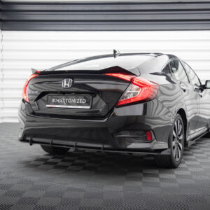 Maxton Design Задние боковые спойлеры и брызговики Street Pro для Honda Civic Mk10
