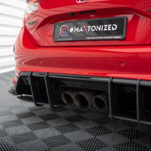 Maxton Design Задние боковые спойлеры и брызговики Street Pro для Honda Civic Type-R Mk 11