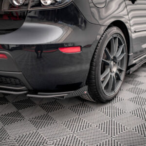 Maxton Design Задние боковые спойлеры и брызговики Street Pro для Mazda 3 MPS Mk1, версия для США.