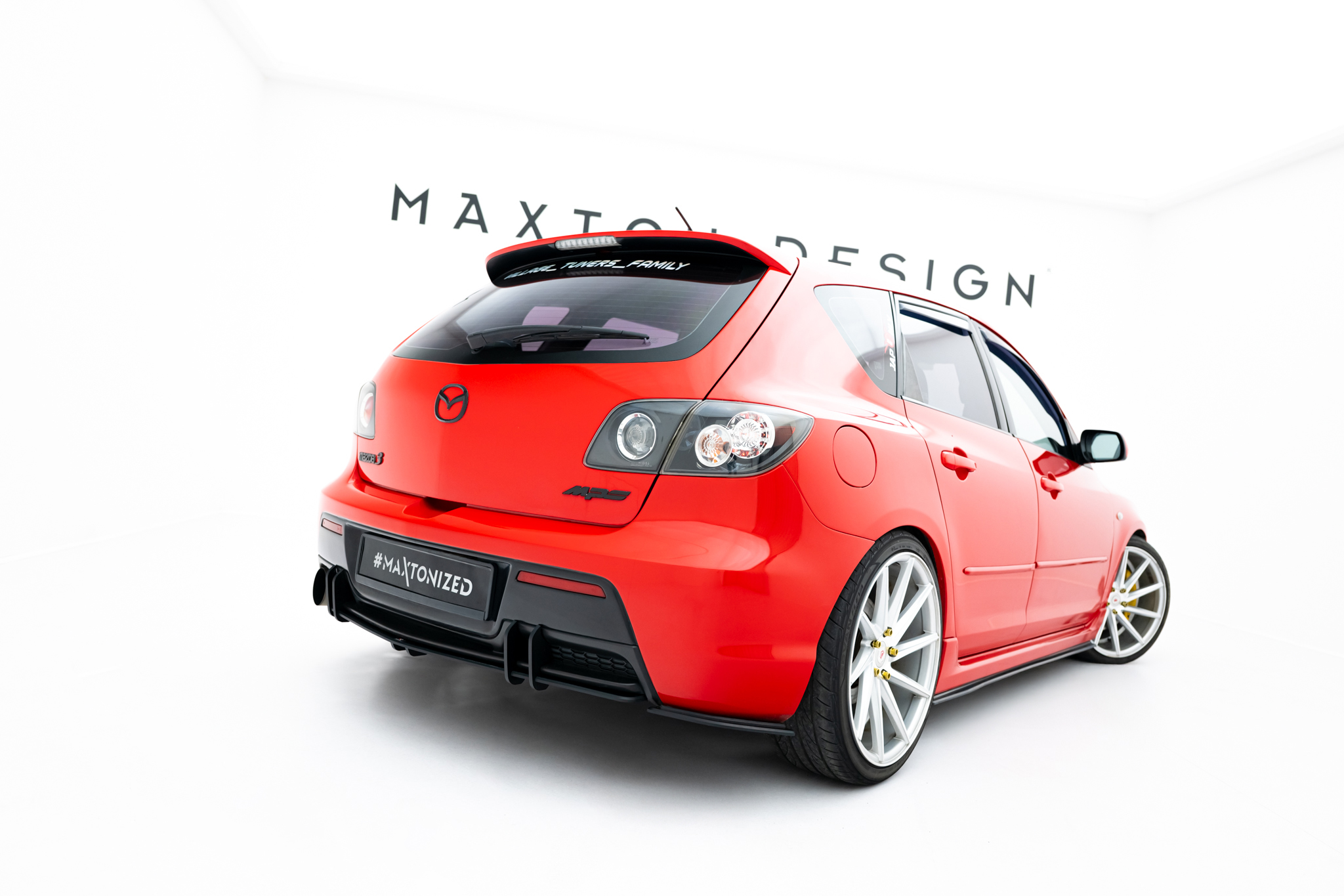 Maxton Design Задние боковые сплиттеры Street Pro для Mazda 3 MPS Mk1, европейская версия. — изображение 4