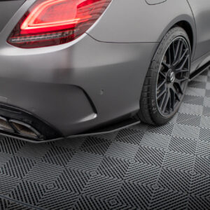 Maxton Design Задние боковые сплиттеры Street Pro для Mercedes-AMG C63 Седан/Универсал W205 Фейслифт