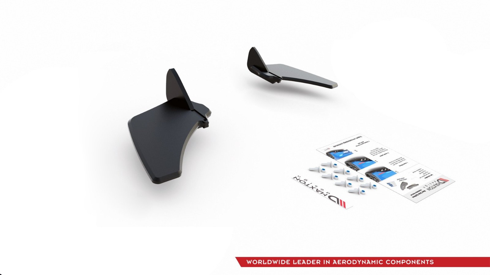 Maxton Design Задние боковые сплиттеры Street Pro V.1 для VW Golf 7 GTI — изображение 13