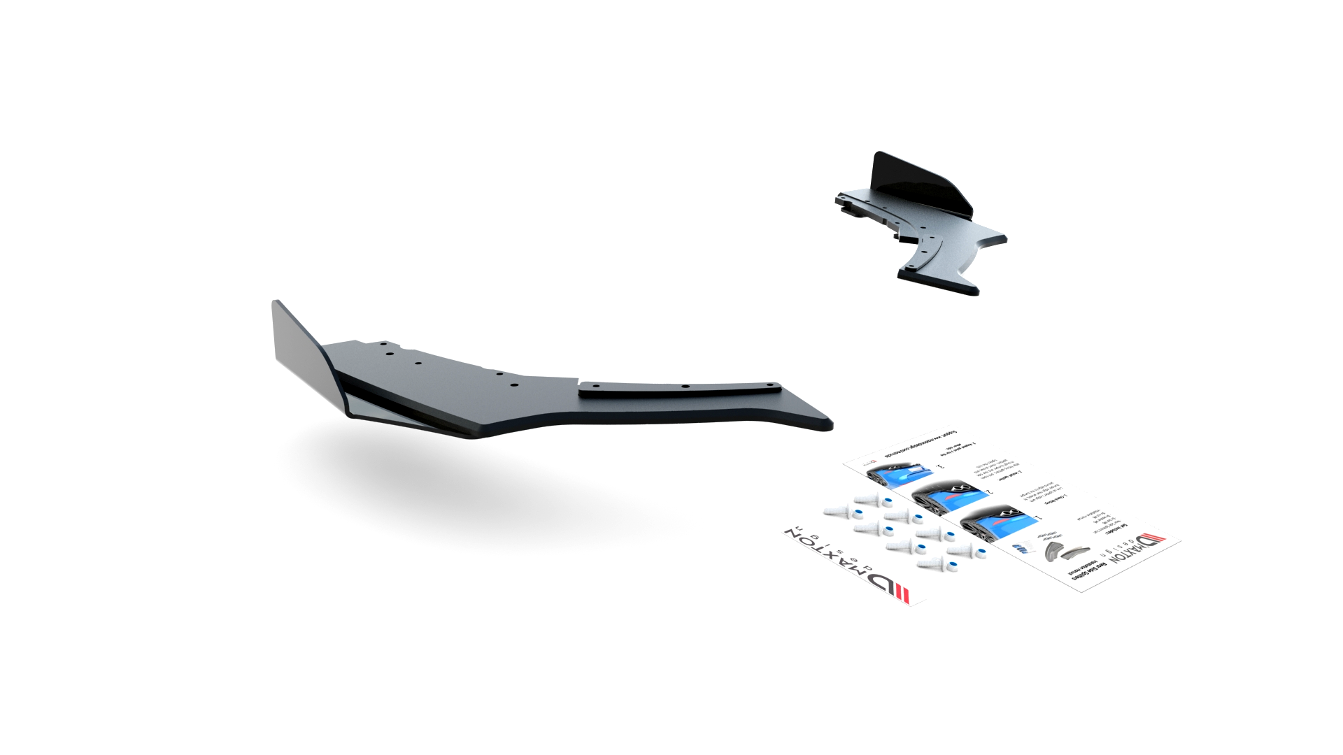 Maxton Design Задние боковые спойлеры Street Pro V.3 + брызговики для BMW 1 F20 M140i — изображение 6