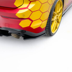 Maxton Design Задние боковые сплиттеры Street Pro для Volkswagen Golf GTI Clubsport Mk8 Facelift