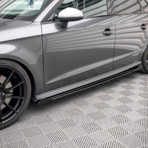 Maxton Design Боковые юбки Street Pro, диффузоры и накладки для Audi S3 / A3 S-Line Sportback 8V Facelift