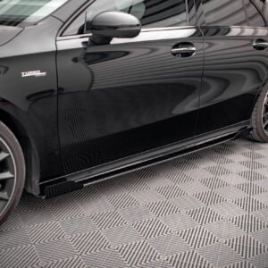 Maxton Design Боковые юбки Street Pro, диффузоры и накладки на пороги для Mercedes A35 AMG / AMG-Line Aero Pack W177