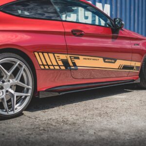 Maxton Design Боковые юбки Street Pro, диффузоры и накладки на пороги для Mercedes-AMG C43 / AMG-Line Coupe C205