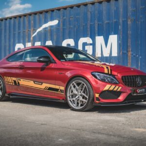 Maxton Design Боковые юбки Street Pro, диффузоры и накладки на пороги для Mercedes-AMG C43 / AMG-Line Coupe C205