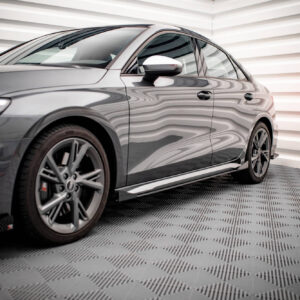 Maxton Design Боковые юбки Street Pro, диффузоры и накладки V.1 для Audi S3 / A3 S-Line 8Y / 8Y Facelift