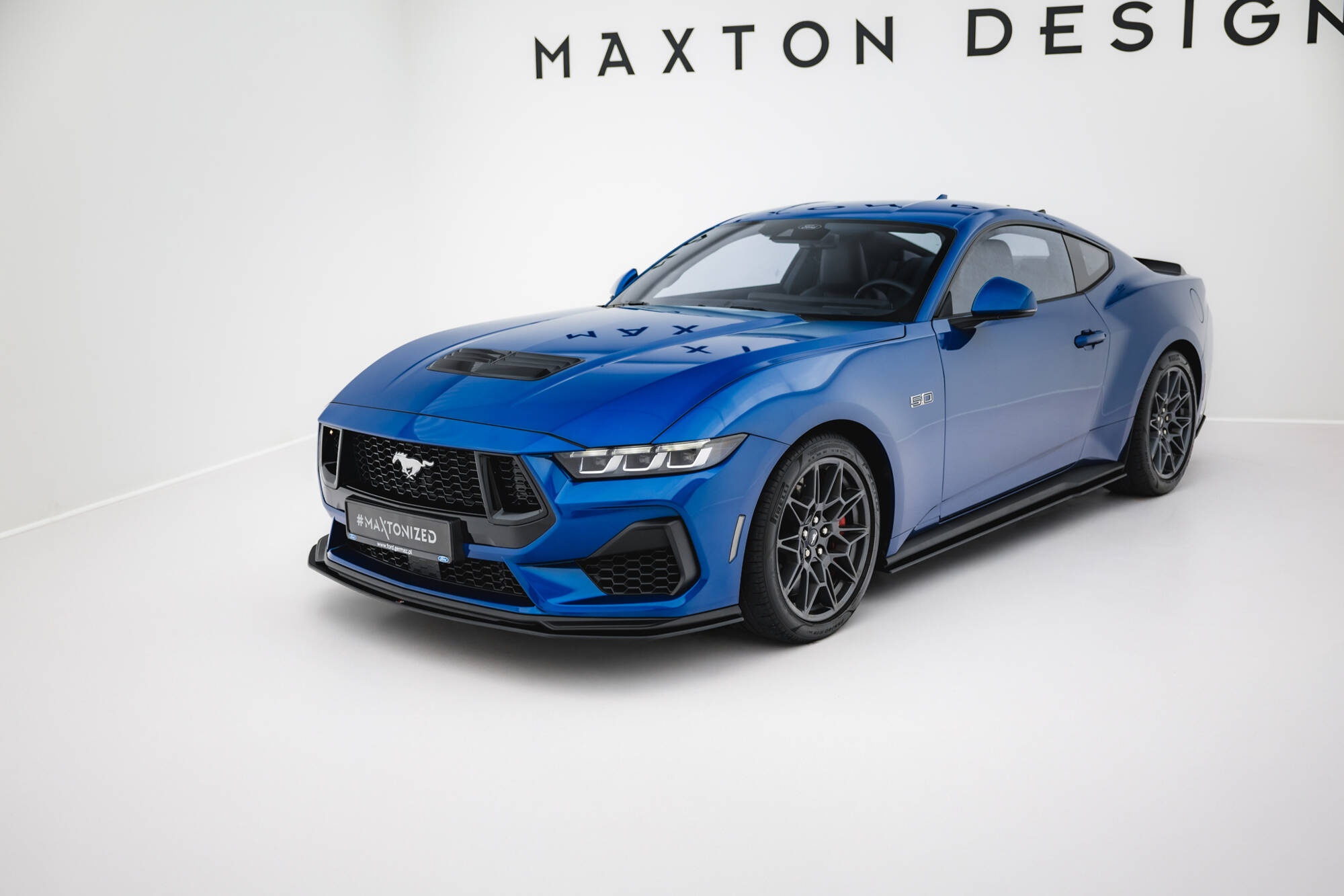 Maxton Design Боковые юбки и диффузоры Street Pro для Ford Mustang GT Mk7 — изображение 2