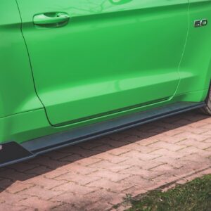 Maxton Design Боковые юбки-диффузоры Street Pro V.2 для Ford Mustang GT Mk6 Facelift