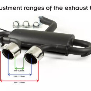 Maxton Design Выхлопная система для Volkswagen Golf VI, Golf V R32, Scirocco 3 Sports.